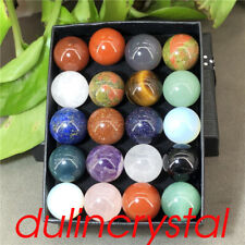 20pcs Wholesale Natural Quartz Crystal Ball Crystal Sphere Pendant +box 15mm+ picture