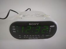 Sony Dream Machine ICF-C318 White Alarm Clock-Dual-AM/FM-Corded Tested Works picture