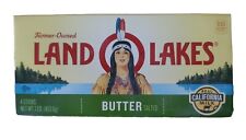 LAND O' LAKES Butter Box Wax Carton Mia Indian Maiden Logo  09 04 20 picture