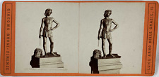 Brogi, Stereo, Italy, Florence, Naz Museum, David del Verrocchio Vintage Stereo c picture