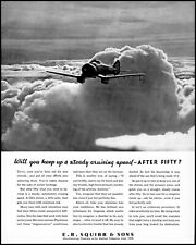 1938 Airlplane at cruising speed E R Squibb & Sons vintage photo print ad XL4 picture