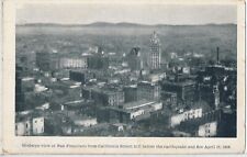 San Francisco 1906 Earthquake, ERROR Printed as 1606 postcard picture