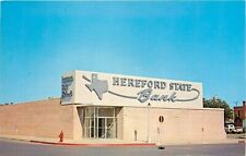 c1960 New Sign on the Hereford State Bank, Hereford, Texas Postcard picture