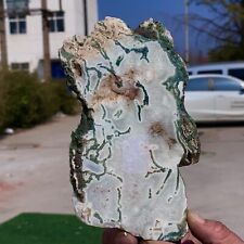 326G Natural beautiful Aquatic Agate Crystal Rough stone specimens cure picture