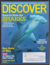 DISCOVER Save the sharks; Buzz Aldrin; Black hole; spinal injuries 6 2013 picture