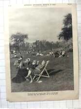 1961 Relaxing In Deck Chairs In Regent's Park Early March, Remarkably Mild picture