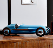 Bugatti Champion Vintage Race Car Authentic Model 1931 Type 51 Blue Metal 12