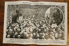 Original 1914 Illustrated Current News Alexander Berkman Anarchists Poster picture
