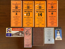 Lot of 9 Misc Santa Fe Railroad Paper Items  picture