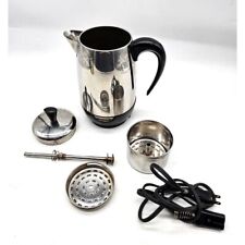 FARBERWARE 2-8 Cup Stainless Steel Electric Percolator tested and works well picture