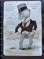 2 Antikamnia Calendar Pages 1900 1901 Button Melody Codeine  Victorian Gothic  picture