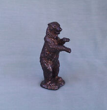 POLAR BEAR STANDING HIGH DETAIL MID CENTURY SILVER FIGURE ISRAEL, EXQUISITE picture