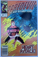 Daredevil #254 - Heart Attack Newsstand Variant (Marvel Comics 1988) picture