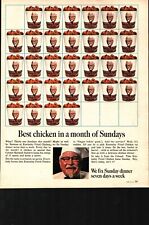 Vintage 1967 KFC Print Ad Ephemera Wall Art Decor Colonel Sanders b6 picture