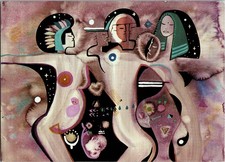 Andrea Smith "Expressing New Consciousness" Abstract Art Postcard 1986 picture