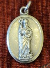 St. Timothy Vintage & New Sterling Medal Italy Catholic Patron Of The Stomach picture