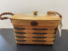 Peterboro Picnic Basket with Wood Lid with Heart Design picture