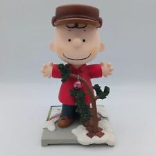 Peanuts Charlie Brown Around Town Christmas Figurine # 8429 Westland Giftware picture