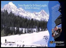 1991 Gateway 2000 Systems PRINT AD Retro Computers PC Iditarod Sled Dog Race picture