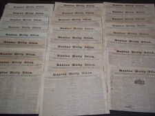 1832 JUL-OCT BOSTON DAILY ATLAS NEWSPAPER LOT OF 26- VOL I - HENRY CLAY- NP 1453 picture