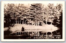 Postcard Little River Lodge, Golden Valley, Ontario, Canada RPPC J27 picture