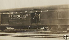 ANTIQUE 1920s AMERICAN RAILWAY EXPRESS RAJAH TEMPLE READING PA DARE DEVIL PHOTO  picture