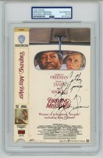 Morgan Freeman ~ Signed Autographed "Driving Miss Daisy" VHS Cover ~ PSA DNA picture
