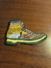 Glacier Bay National Park Alaska Hiking Boot Iron-On Embroidered Patch picture