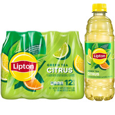 Lipton Green Tea Citrus Iced Tea Drink, 16.9 fl oz, 12 Pack, Caffeinated picture
