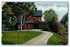 1909 Home Of Homer Green Author And Lawyer Honesdale Pennsylvania PA Postcard picture
