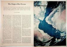 Origin of the Oceans Sir Edward Bullard Science Article Plate Tectonics 1960s picture
