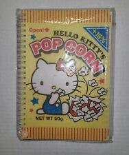 Rare Vintage Sanrio Hello Kitty's Popcorn Die Cut Spiral Journal Notebook Sealed picture