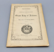 1857 Proceedings of the Annual Communication of the Grand Lodge of Alabama Book picture