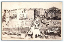 Brest France Postcard Main Street Aerial View c1910 Antique RPPC Photo picture