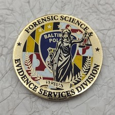 Baltimore Police Maryland Forensics Science Challenge Coin picture