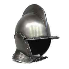 Medieva Knight Steel Armor Helmet Larp Armor, Larp Larp Armor, Burgonet Helmet picture