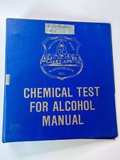 Washington DC Metro Police Official Binder Chemical Test for Alcohol Manual  picture