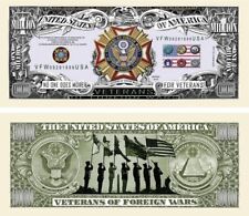 VFW Veterans of Foreign Wars 25 Pack Collectible Novelty Dollar Bills picture