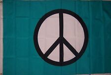 NEW 2x3ft BLUE PEACE SIGN ANTI WAR FLAG better quality usa seller picture