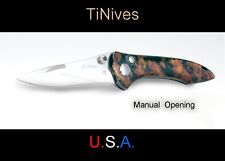 Vintage TiNives Lepard CNC Manual Opening Knife picture