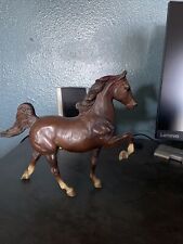 BREYER HORSE #140 WING COMMANDER AMERICAN SADDLEBRED 5 GAITED DARK CHESTNUT VTG picture