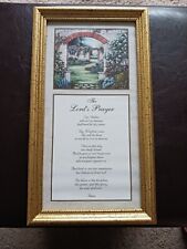 Our Lord's Prayer Framed Art Print Gold Tone Decorative Frame 7