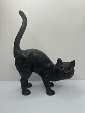 Vintage cast iron Halloween black cat Hubley 10