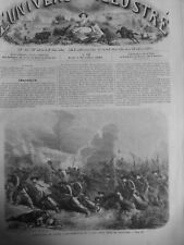 1860 Republic Chinese Landing Allies France England 2 Newspapers Antique picture