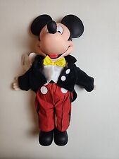 Vintage 1990’s Walt Disney World MICKEY MOUSE 14” plush doll with vinyl head picture