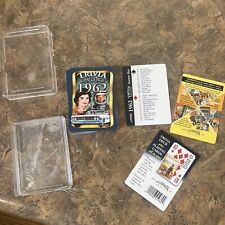 Flickback Year 1962 Trivia Challenge Playing Cards -  With Plastic Case picture