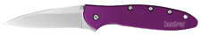 Kershaw Knives Leek Liner Lock Purple Anodized Aluminum 14C28N Stainless 1660PUR picture