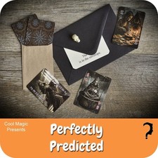 Perfectly Predicted Prediction Mentalism Bizarre Magic Card Trick Easy Close Up picture