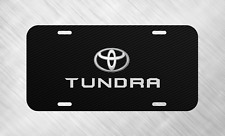 Simulated Carbon Fiber Tundra Toyota  License Plate Auto Car Tag   picture
