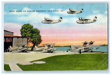 1945 Coast Guard Air Base On Mississippi Gulf Coast Keesler Field MI Postcard picture